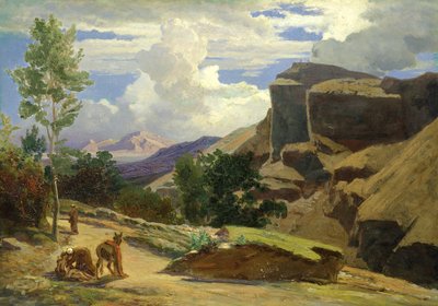 Italian Landscape (Study) by Johann Wilhelm Schirmer